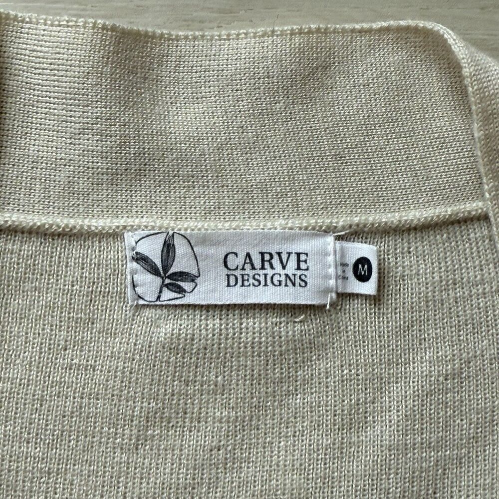 Carve Designs Long Line Sweater Women’s Medium Non-Mulesing Blend Wool Cardigan - Picture 13 of 16